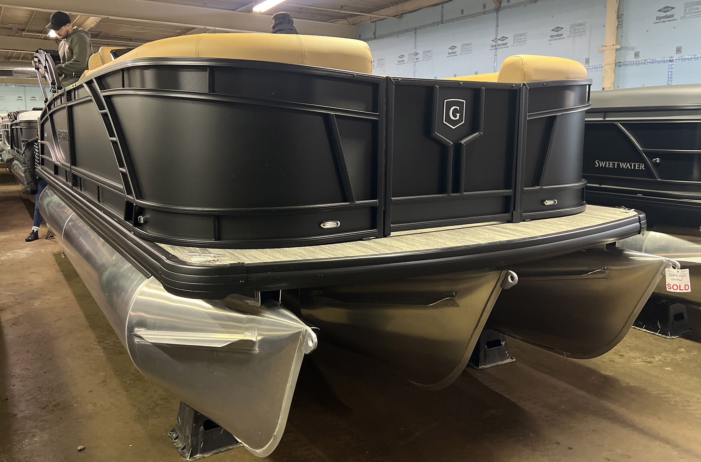 2025 Godfrey MC235SFL Triple Pontoon Boat - Matte Black/Black
