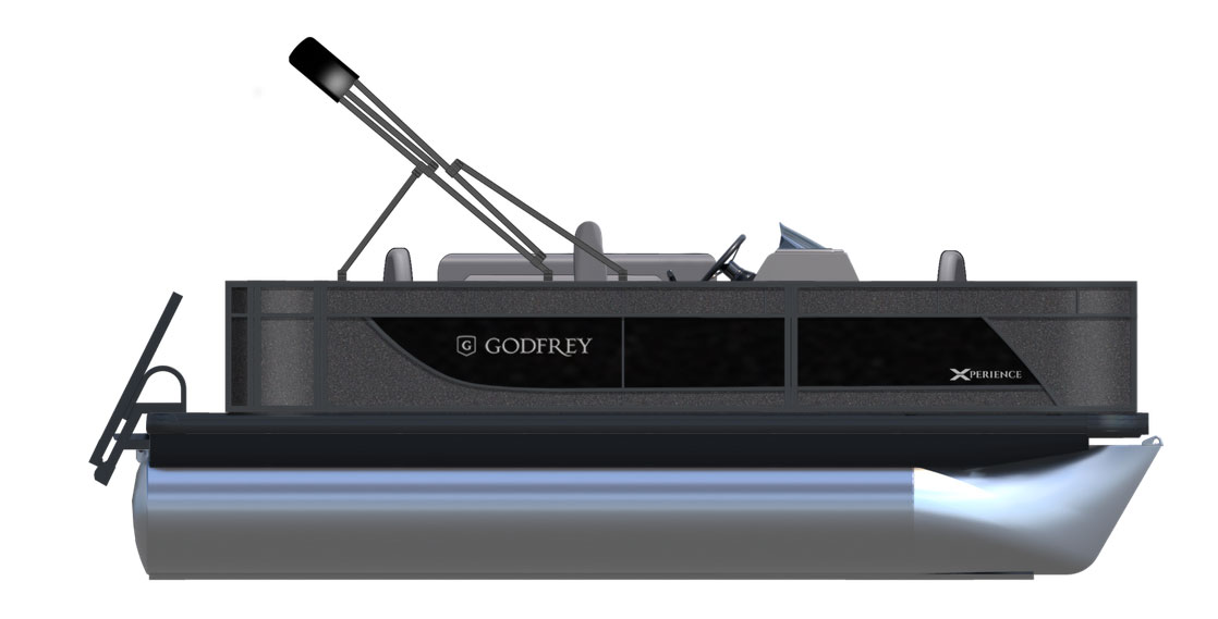 2026 Godfrey EX1886FX Party Barge - Charcoal/Black 2026 Godfrey EX1886FX Party Barge - Charcoal/Black